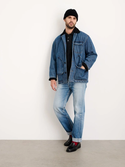 Alex Mill Frontier Jacket In Vintage Wash Denim In Weathered Indigo