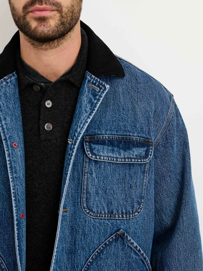 Alex Mill Frontier Jacket In Vintage Wash Denim In Weathered Indigo