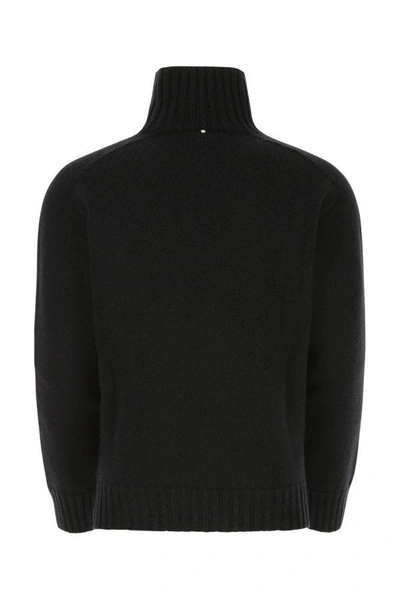 Shop Oamc Man Black Wool Sweater