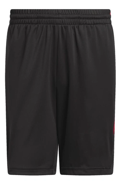 Shop Adidas Originals Legends Basketball Shorts In Black/ Better Scarlet