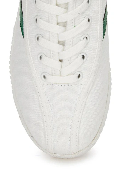 Shop Tretorn Nylite Classic Sneaker In White/ Green Pu