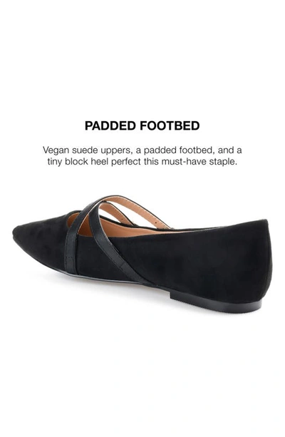Shop Journee Collection Patricia Flat In Black