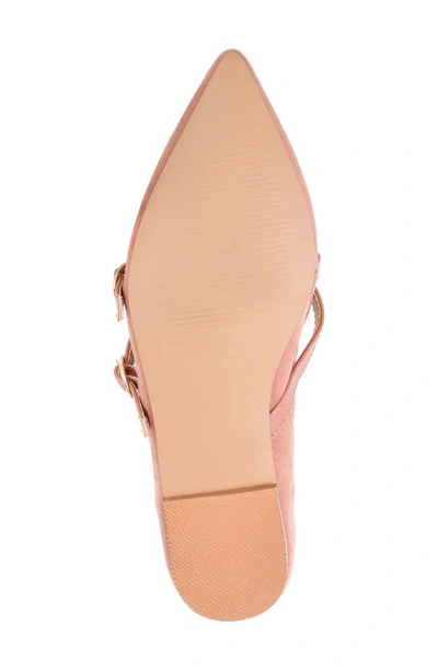 Journee Collection Womens Patricia Slip On Pointed Toe Ballet Flats In Blush