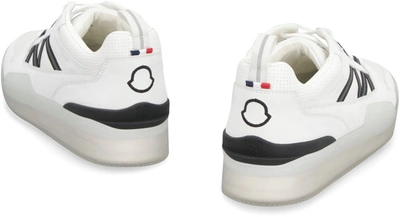 Shop Moncler Pivot Leather Low-top Sneakers In White