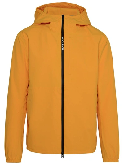 Shop Woolrich Pacific Yellow Nylon Jacket In Orange