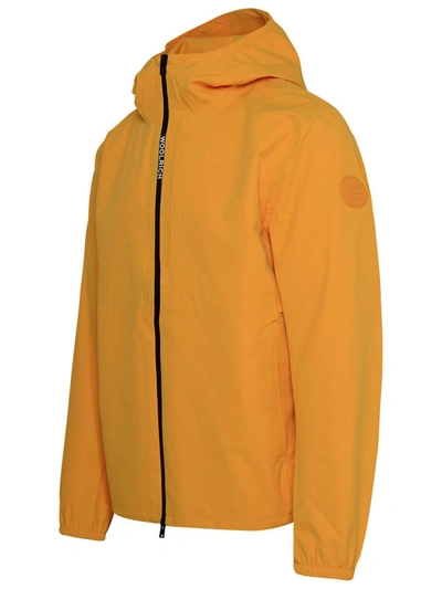 Shop Woolrich Pacific Yellow Nylon Jacket In Orange