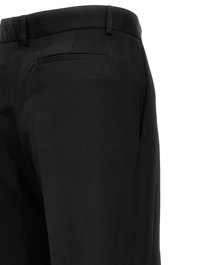 Shop Amiri Viscose Dbl Pleated' Pants In Black