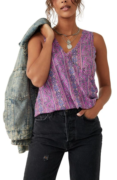 Shop Free People Your Twisted Tank In Summer Bloom Combo