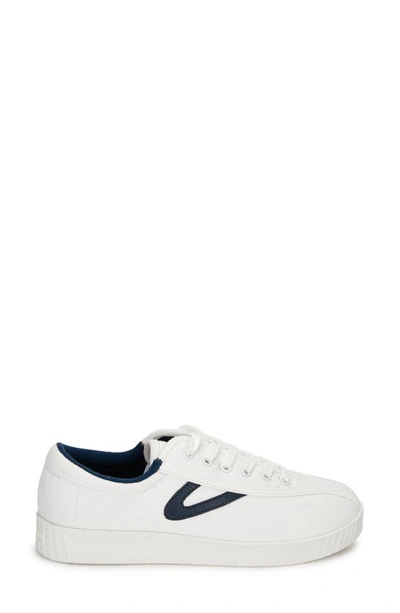 Shop Tretorn Nylite Classic Sneaker In White/ Navy Pu