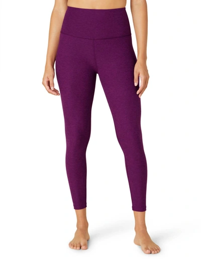 Shop Beyond Yoga Midi Legging In Aubergine In Purple