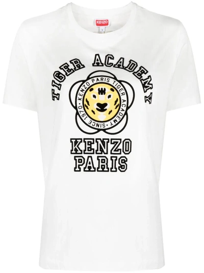 Shop Kenzo T-shirt  Tiger Academy In White