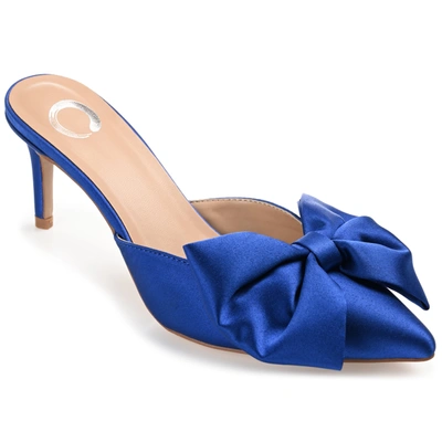 Shop Journee Collection Collection Women's Tiarra Wide Width Pump In Blue