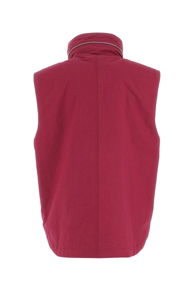 Moncler Genius 1 Moncler Jw Anderson 'tryfan' Canvas Vest In Fuchsia