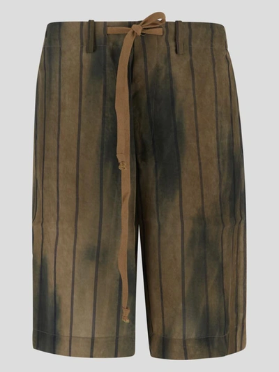 Shop Uma Wang Pallor Short Pants In Tanblue