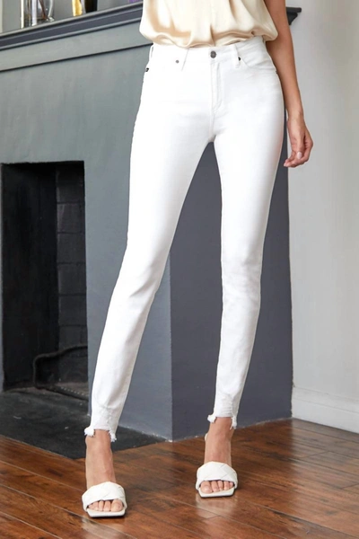 Shop Kancan Anya High Rise Super Skinny Jeans In White