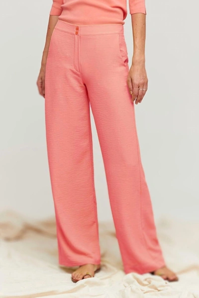 Shop Aldo Martins Ozo Trouser In Coral In Pink