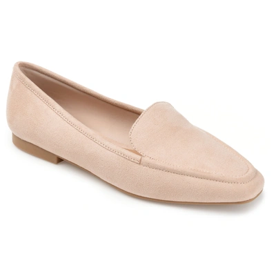Journee Collection Collection Women's Tullie Loafer Wide Width Flat In Beige