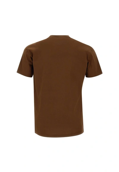 Shop Dsquared2 "cool Fit Tee" Cotton T-shirt In Brown