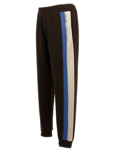 Shop Dsquared2 Joggers With Contrast Bands In Brown