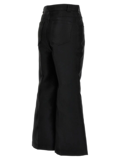 Giambattista Valli Cropped Silk Blend Pants In Black