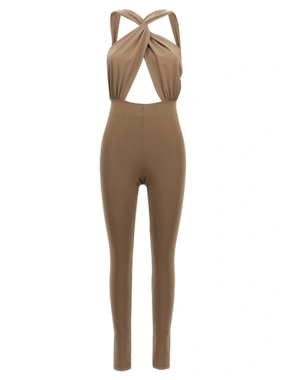 Shop The Andamane 'hola' Jumpsuit In Brown