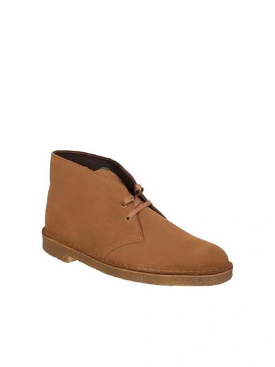 Clarks Desert Suede Light Brown Boot In Brown