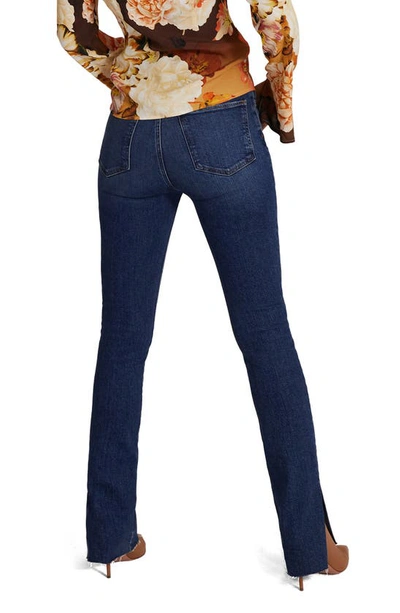 Shop Favorite Daughter The Valentina Tower Split Raw Hem High Waist Jeans In Dallas