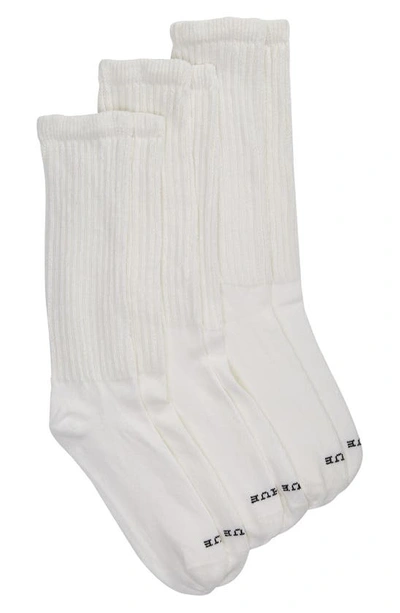 Shop Hue 3-pack Slouch Socks In White Pack