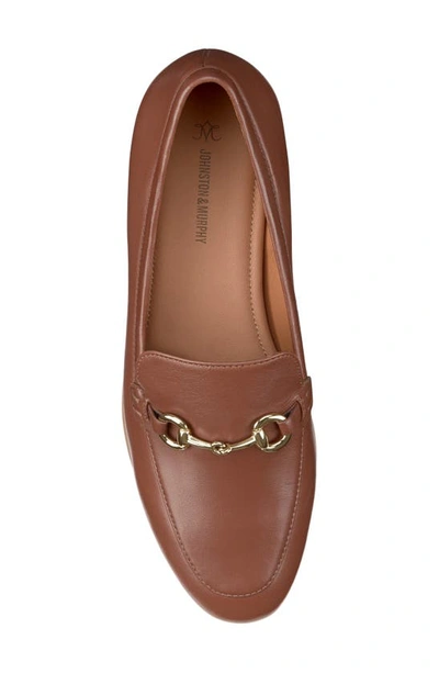 Shop Johnston & Murphy Ali Bit Loafer In Cognac Glove