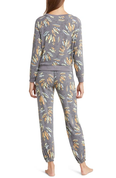 Shop Honeydew Intimates Star Seeker Jersey Pajamas In Charcoal Bananas