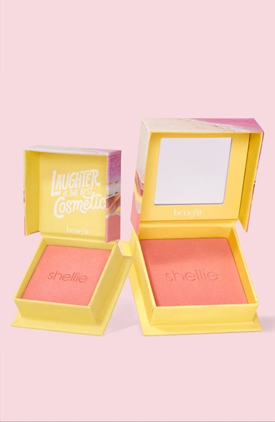 Benefit Cosmetics Wanderful World Silky Soft Powder Blush In Shellie Mini