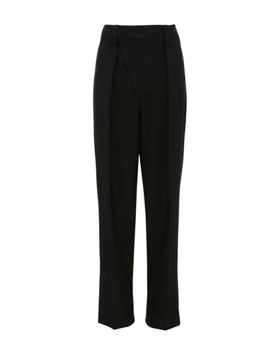 Shop Victoria Beckham Wrap Front Trouser In Black