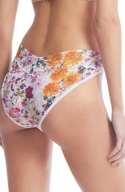 Shop Hanky Panky Floral Lace Vikini In Pressed Boquet Print