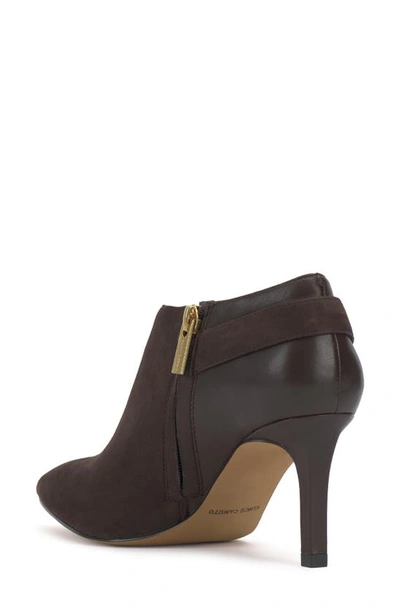 Shop Vince Camuto Kreitha Pointed Toe Bootie In Root Beer