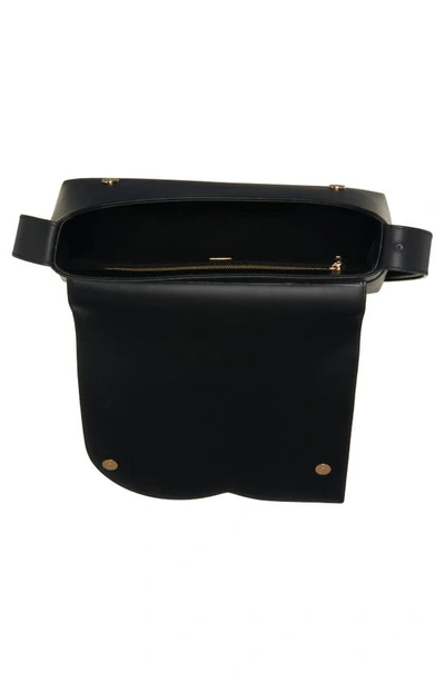 Shop Dolce & Gabbana Dg Logo Leather Shoulder Bag In Black