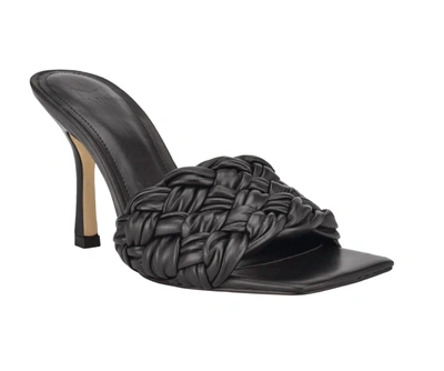 Shop Marc Fisher Draya Square Toe Sandals In Black