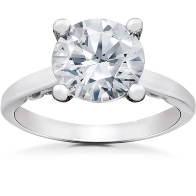 Pompeii3 2 Ct Lab Created Certified Diamond Gabriella Engagement Ring 14k White Gold In Multi