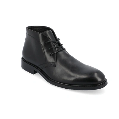 Shop Vance Co. Linus Plain Toe Chukka Boot In Black