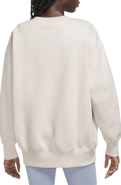 Shop Nike Sportswear Phoenix Sweatshirt In Light Orewood Brown/ Sail