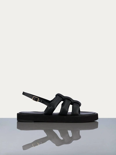 Shop Frame Le Weston Sandal In Noir In Black