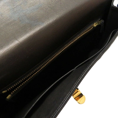 Shop Hermes - Suede Shoulder Bag () In Black