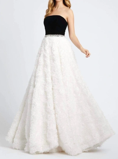 Mac Duggal Strapless Ball Gown In Black In Black