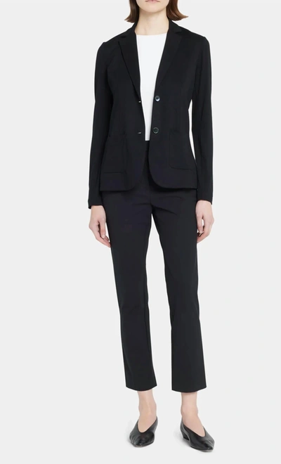 Shop Majestic Soft Touch Two Button Blazer In Noir In Black