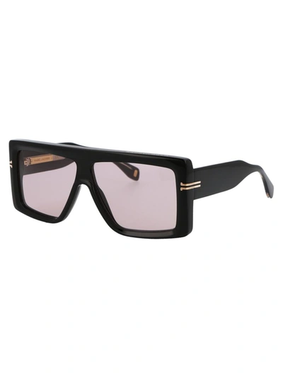 Shop Marc Jacobs Sunglasses In 807ki Black