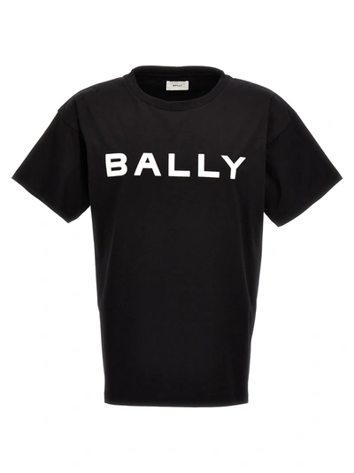 Shop Bally Flocked Logo T-shirt Black