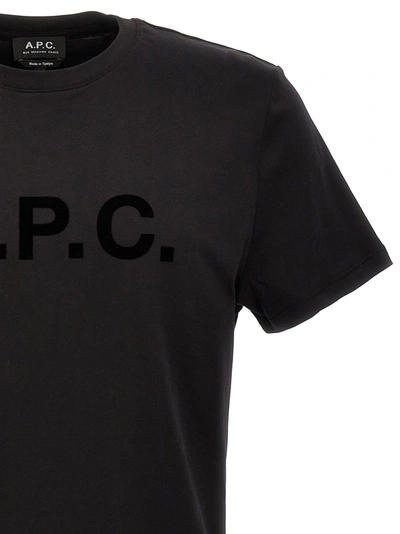 Shop Apc Logo T-shirt Black