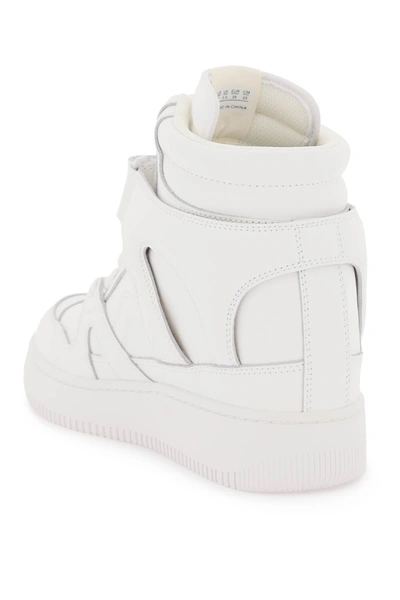 Shop Isabel Marant Ellyn Leather Sneakers Women In White