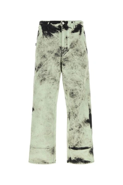 Shop Oamc Man Tie-dye Denim Jeans In Multicolor