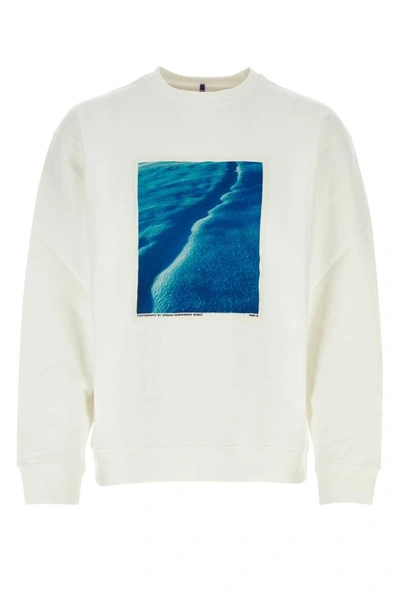 Shop Oamc Man White Cotton Oversize Eider Falls Sweatshirt