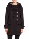 BURBERRY Finsdale Wool Toggle Coat